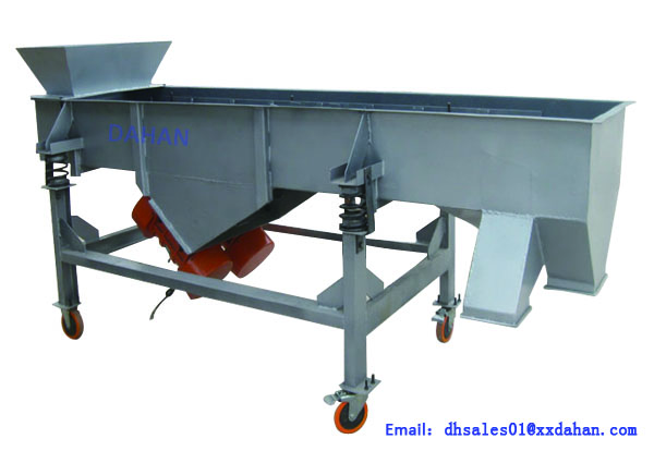 Mobile linear vibrating sieve