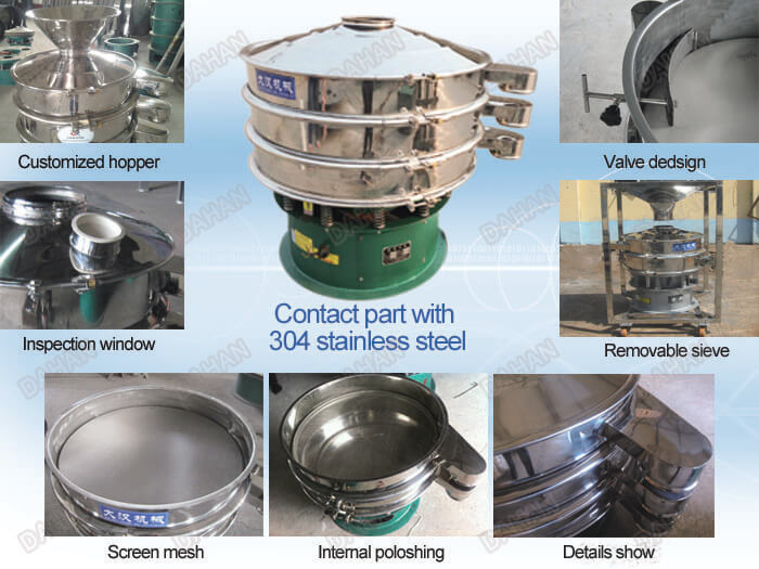 Vibrating sieve machine vibrating sieve