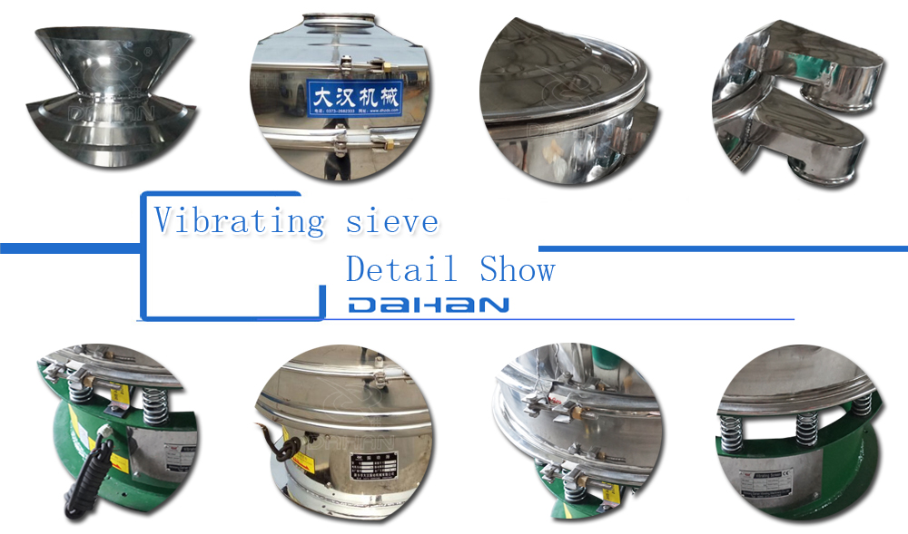Vibrating sieve machine vibrating sieve